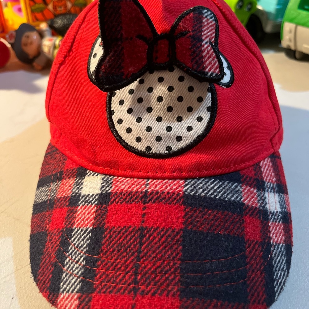 2021 Minnie Mouse Adjustable Plaid Baseball Cap